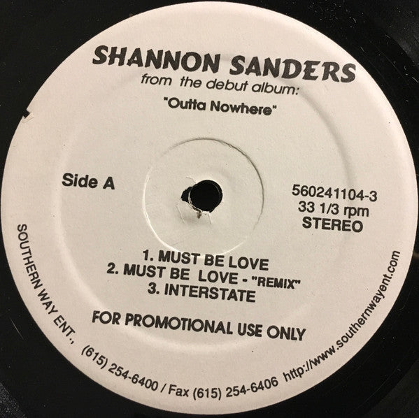 Shannon Sanders - Must Be Love