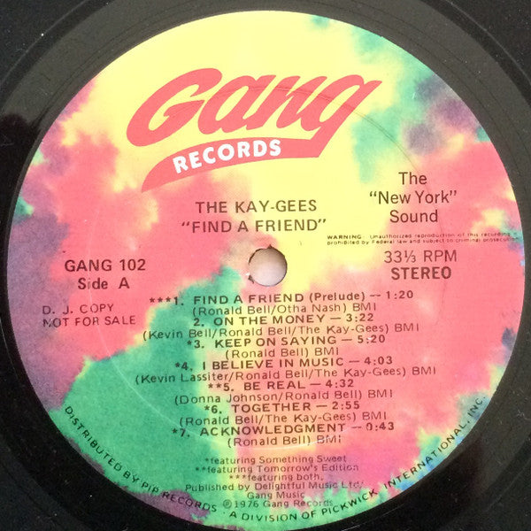 Kay-Gees, The - Find A Friend