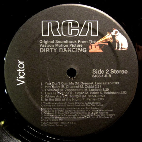 Various - Original Soundtrack From The Vestron Motion Picture - Dirty Dancing