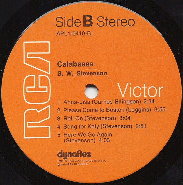 B.W. Stevenson - Calabasas
