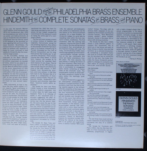 Glenn Gould - The Complete Sonatas For Brass And Piano