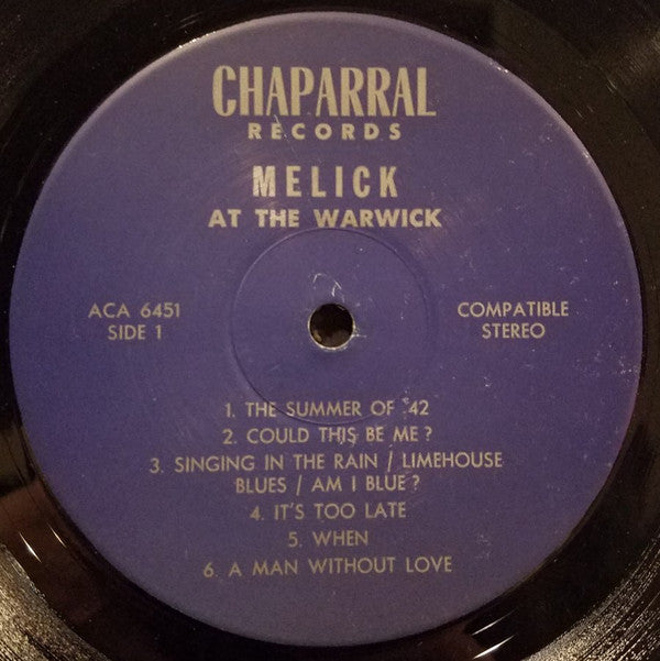 Melick At The Warwick