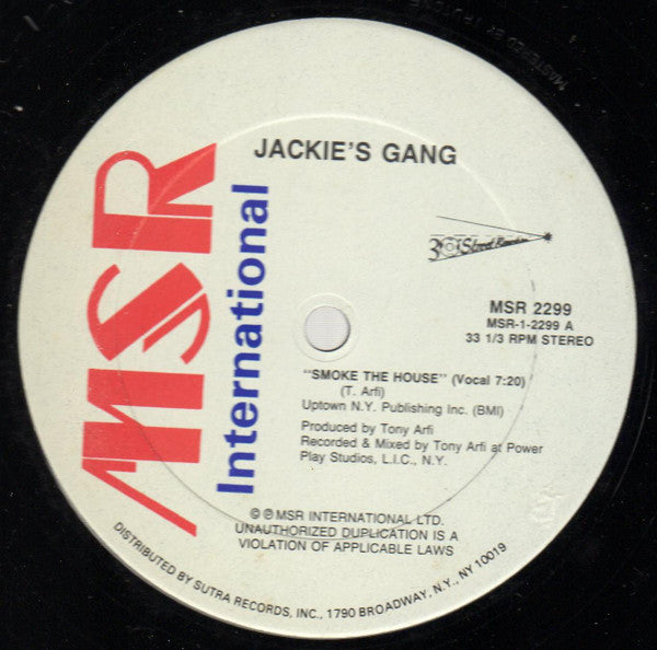 Jackie's Gang - Smoke The House