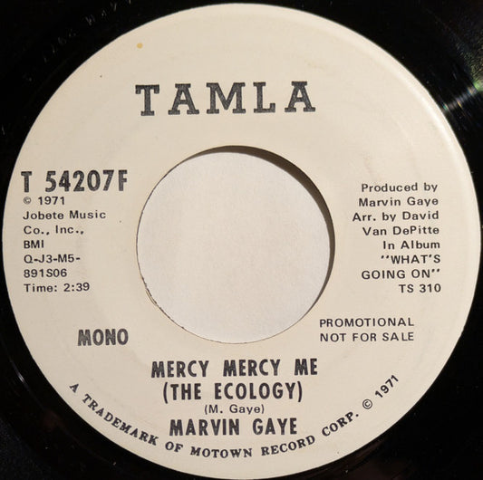Marvin Gaye - Mercy Mercy Me (The Ecology) [WHITE LABEL PROMO]