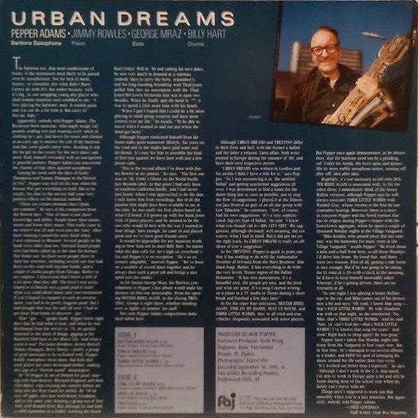Pepper Adams - Urban Dreams