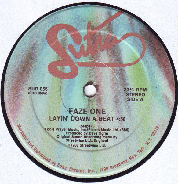Faze One - Layin' Down A Beat