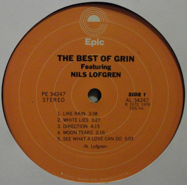 Grin - The Best Of Grin Featuring Nils Lofgren