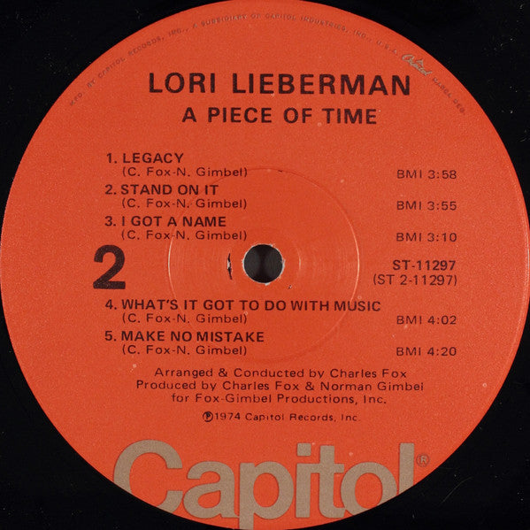 Lori Lieberman - A Piece Of Time