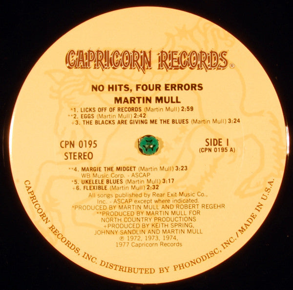 Martin Mull - No Hits, Four Errors ♦ The Best Of Martin Mull