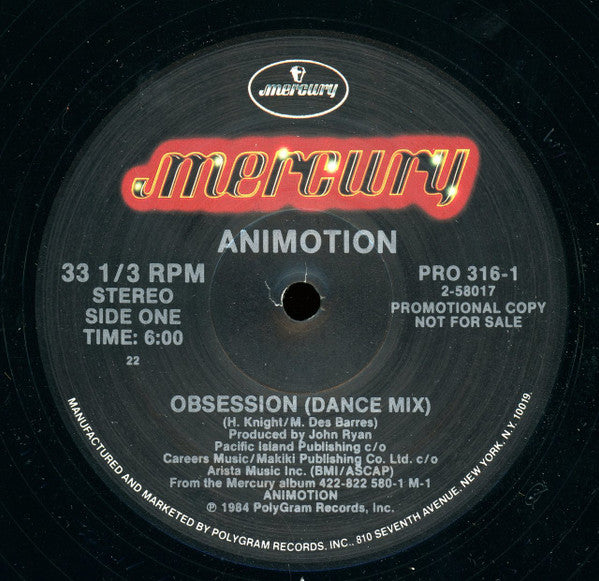 Animotion - Obsession (Dance Mix)