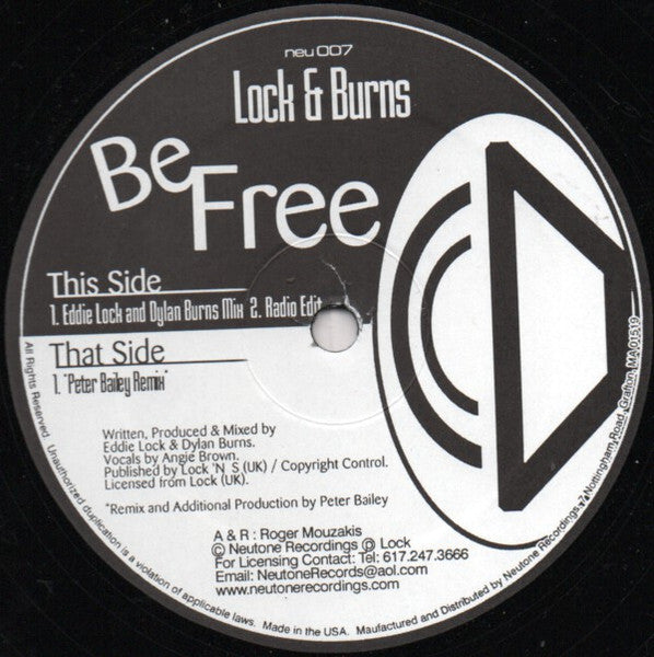 Lock & Burns - Be Free