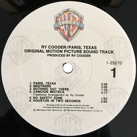 Paris, Texas Original Motion Picture Soundtrack