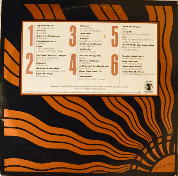 Various - No Nukes - From The Muse Concerts For A Non-Nuclear Future - Madison Square Garden - September 19-23, 1979
