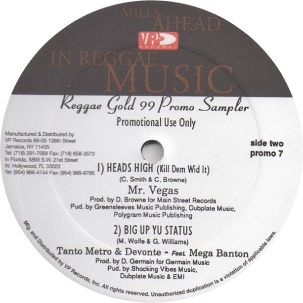 Various - Reggae Gold 99 Promo Sampler