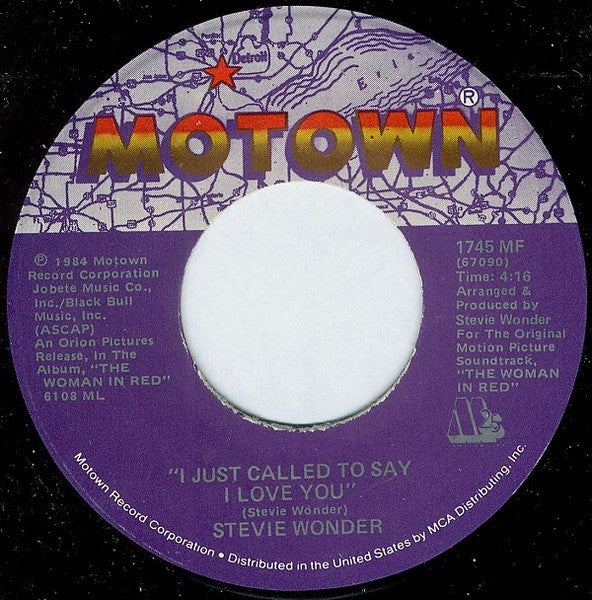Stevie Wonder - I Just Called To Say I Love You