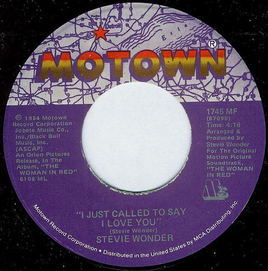 Stevie Wonder - I Just Called To Say I Love You