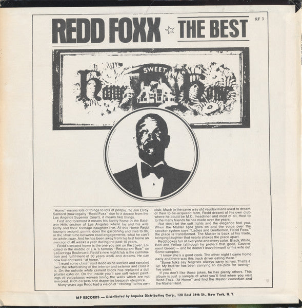 Redd Foxx At Home!