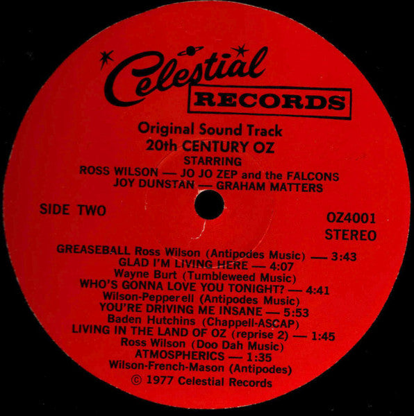 Ross Wilson (2) - 20th Century Oz—Original Soundtrack