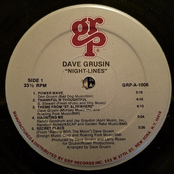 Dave Grusin - Night-Lines