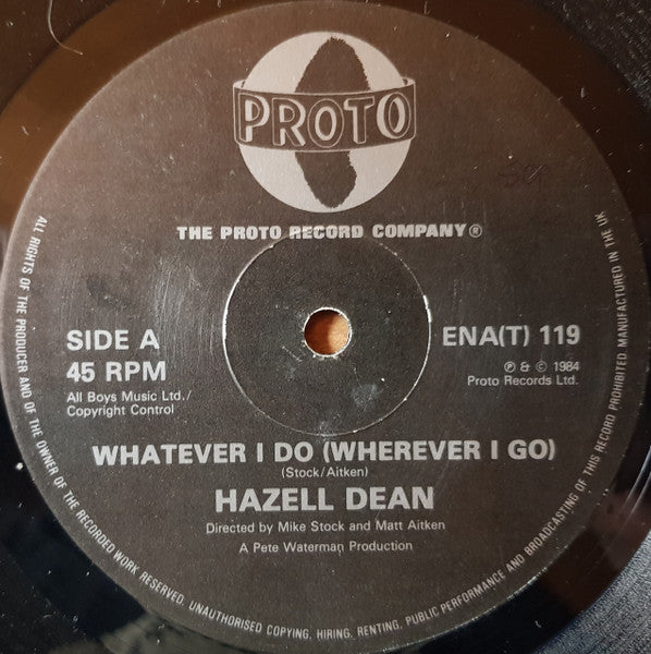 Hazell Dean - Whatever I Do (Wherever I Go)