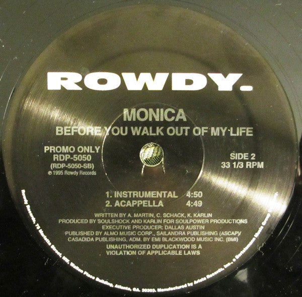 Monica - Before You Walk Out Of My Life