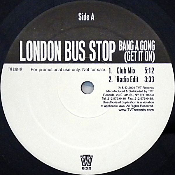 Bus Stop - Bang A Gong (Get It On) / Burning Down The House
