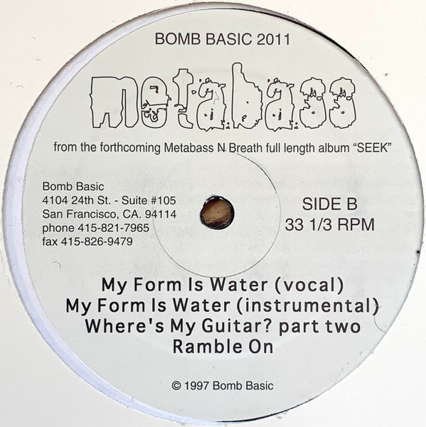 Metabass 'n' Breath - Possession, Metamedicine / My Form Is Water, Ramble On