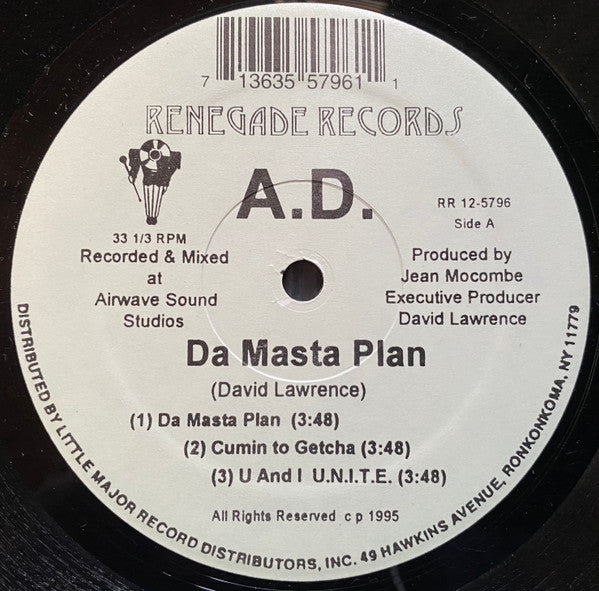 A To The D - Da Masta Plan E.P.
