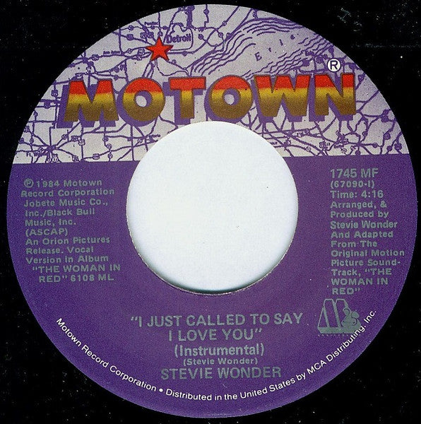 Stevie Wonder - I Just Called To Say I Love You
