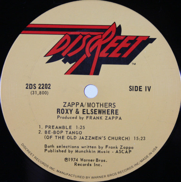 Frank Zappa - Roxy & Elsewhere