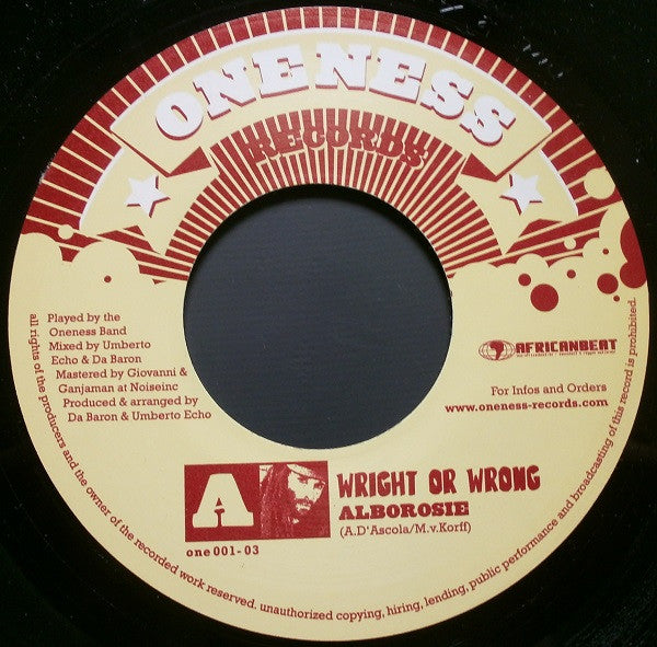 Alborosie - Wright Or Wrong / Rally Round