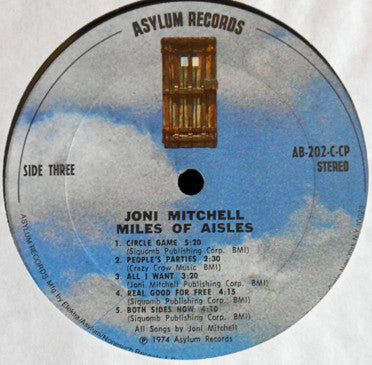 Joni Mitchell - Miles Of Aisles