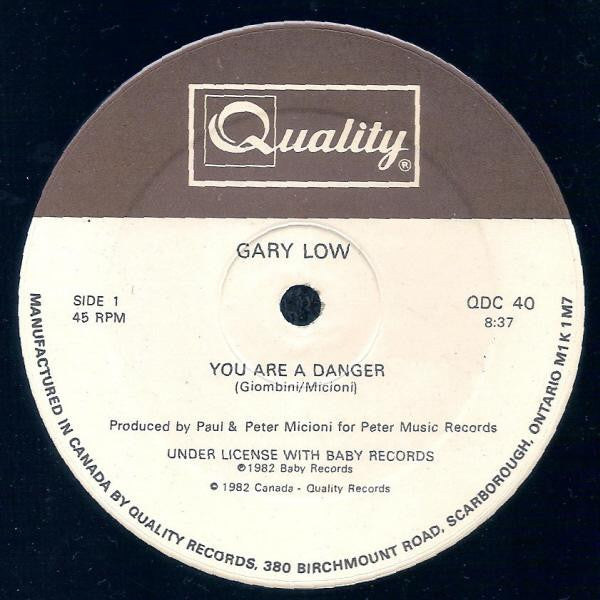 Gary Low - You Are A Danger