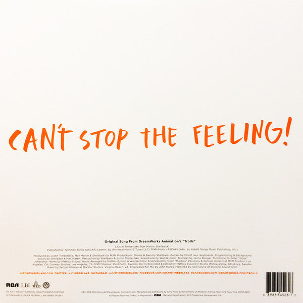 Justin Timberlake - Can't Stop The Feeling!