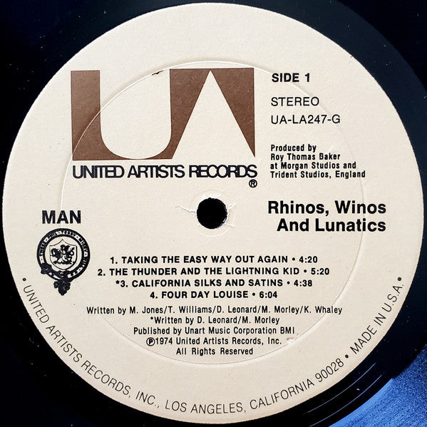 Man - Rhinos, Winos, And Lunatics