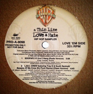 A Thin Line Between Love & Hate - Hip Hop Sampler