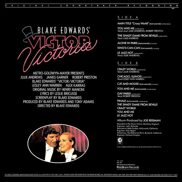 Blake Edwards' Victor/Victoria