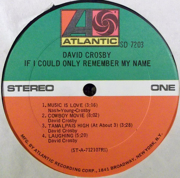 David Crosby - If I Could Only Remember My Name