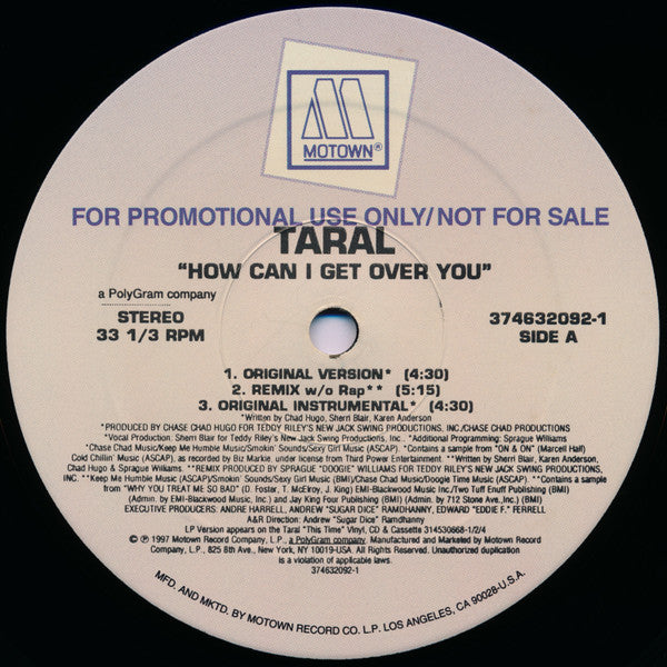 Taral - How Can I Get Over You