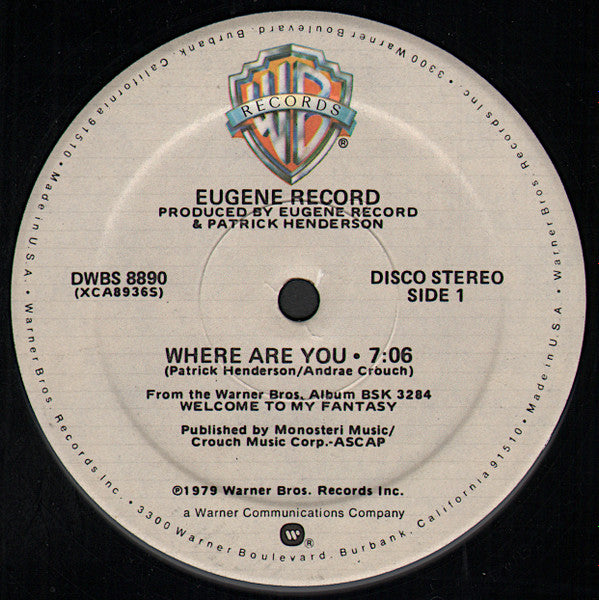 Eugene Record - Where Are You