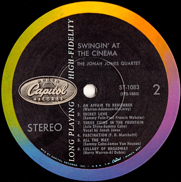 The Jonah Jones Quartet - Swingin' At The Cinema