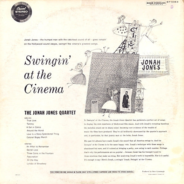 The Jonah Jones Quartet - Swingin' At The Cinema