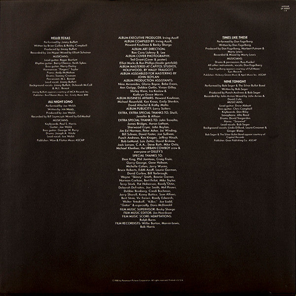 Various - Urban Cowboy (Original Motion Picture Soundtrack)
