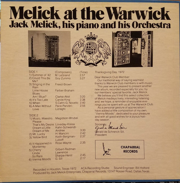 Melick At The Warwick