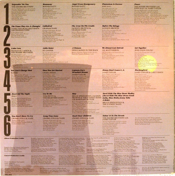 Various - No Nukes - From The Muse Concerts For A Non-Nuclear Future - Madison Square Garden - September 19-23, 1979
