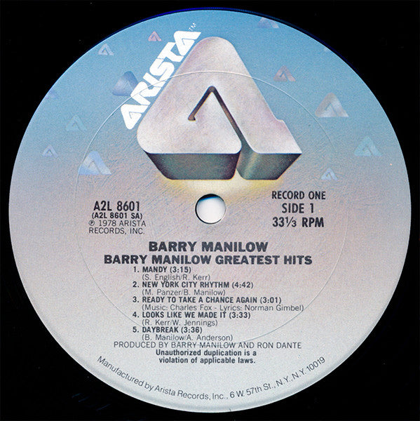 Barry Manilow - Greatest Hits