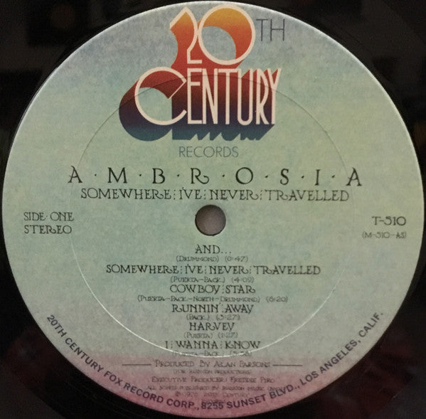 Ambrosia (2) - Somewhere I've Never Travelled