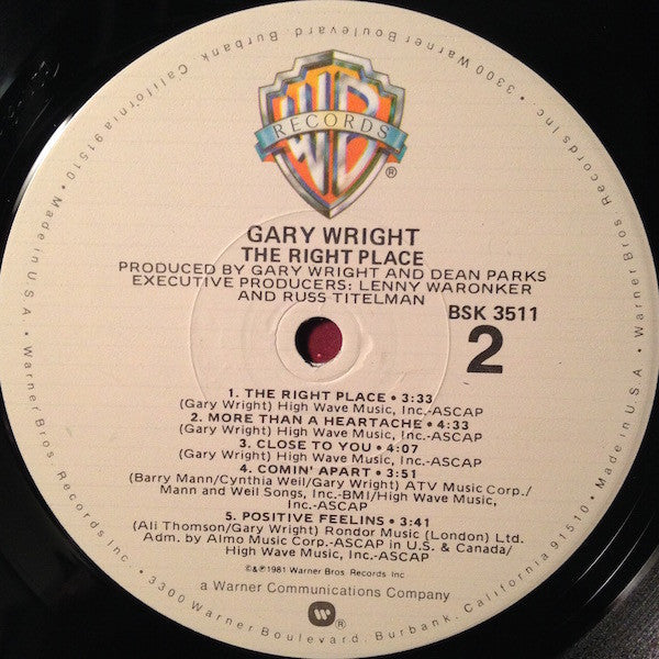 Gary Wright - The Right Place