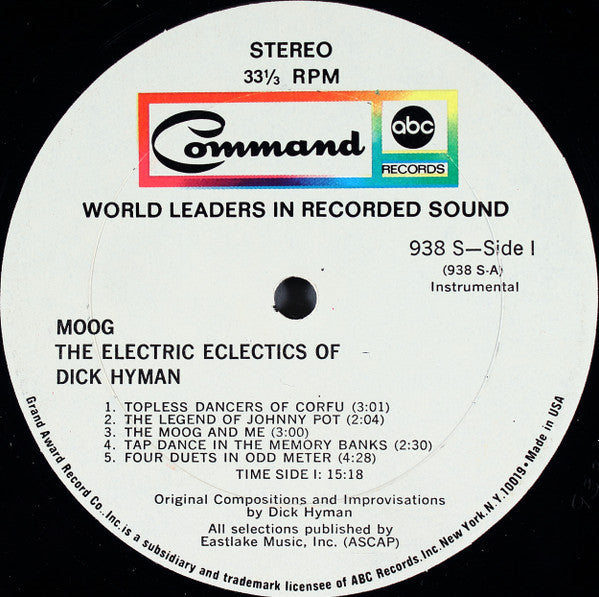 Moog - The Electric Eclectics Of Dick Hyman