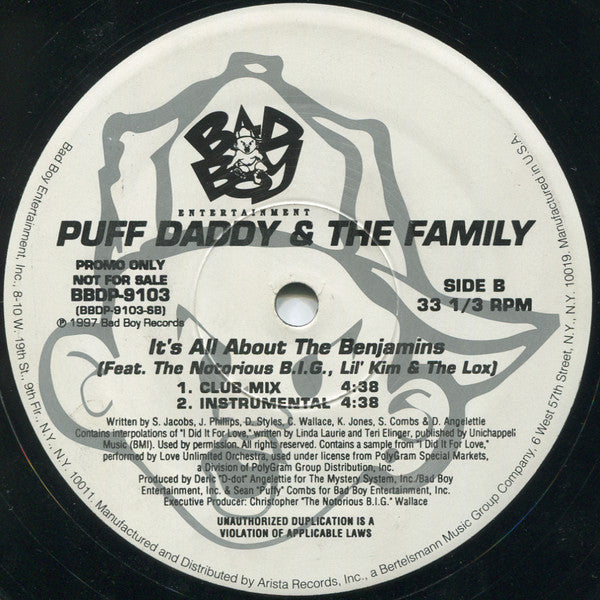 Puff Daddy & The Family - It's All About The Benjamins
